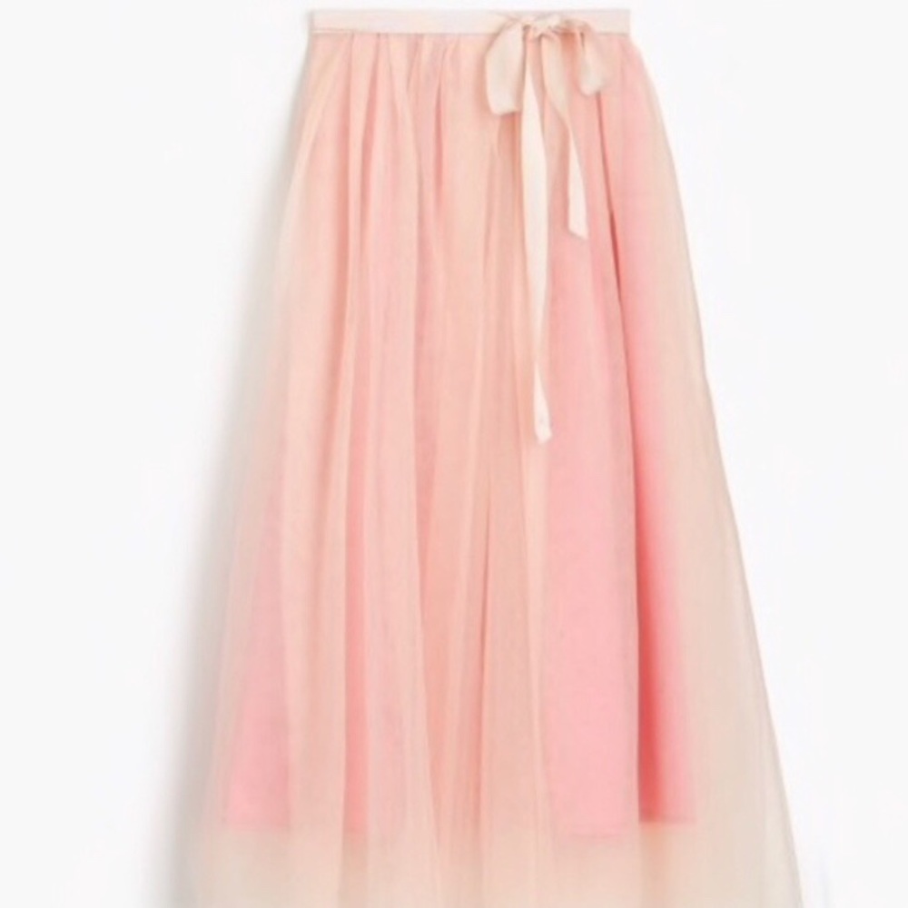 J. Crew Tulle Ball Skirt in Pale Pink Size 00